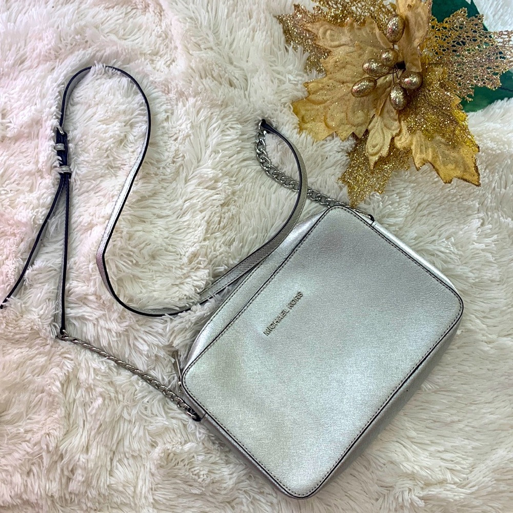 Michael kors leather jet set east coast crossbody